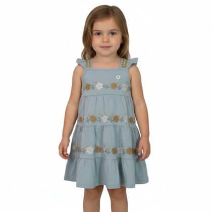 Vestido Alça Flores 2001724 - Milon