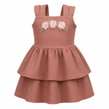 Vestido Alça Flores Bordada 37476 - Angerô