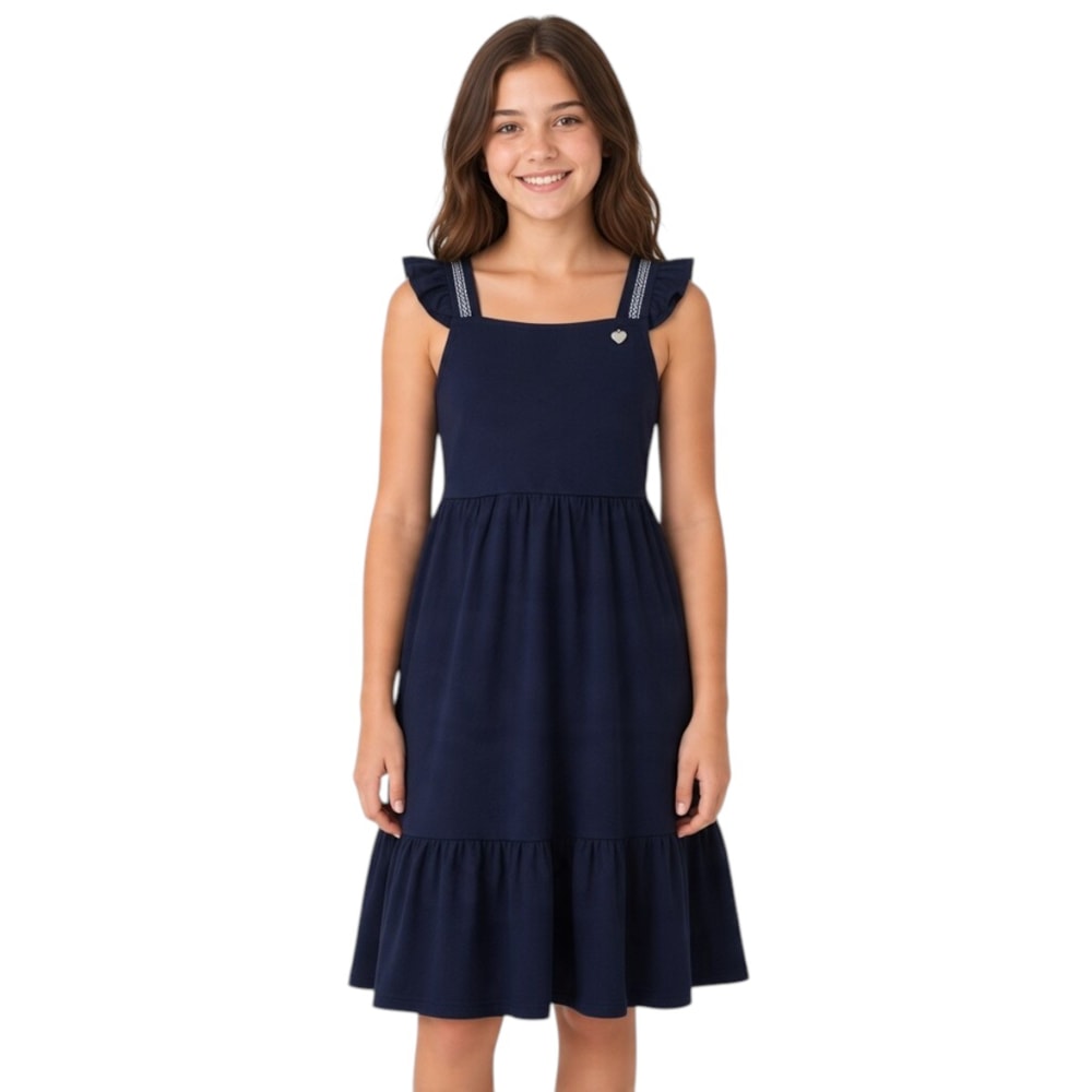 Vestido Alça Liso A5387 - Alakazoo
