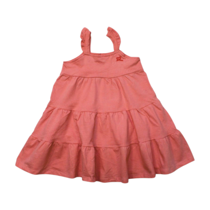 Vestido Alça Liso com Babados 46018 - Kely Kety 