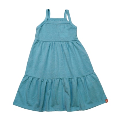 Vestido Alça Liso com Babados 57320 - Kamylus