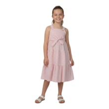 Vestido Alça Midi Listrado A0275 - Alakazoo