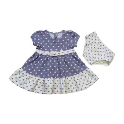 Vestido Bolinhas com Calcinha 2 Peças A0127 - Alakazoo 