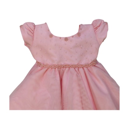 Vestido Bordado  com Tule 3428 - Nelu 