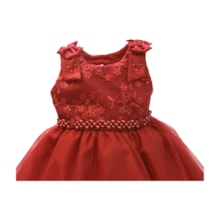 Vestido Bordado Flores 2393 - Mini Miss  