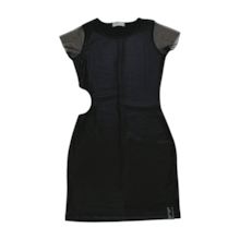 Vestido Canelado Cirrê e Manga de Tule 21812 - Alekids