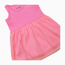 Vestido Cavado com Tule Listras 37041 - Brandili