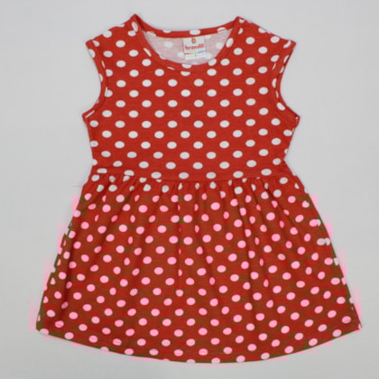 Vestido Cavado Estampa Bolinhas 60476 - Brandili