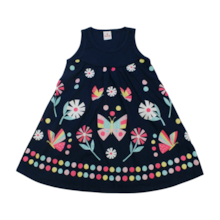 Vestido Cavado Estampa Borboleta  55659 - Brandili
