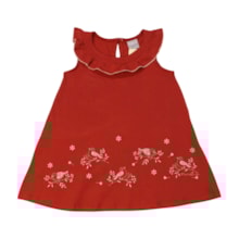 Vestido Cavado Estampa Pássaros 26478 - Brandili Mundi