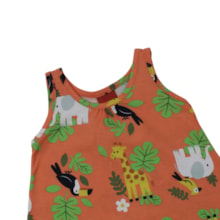 Vestido Cavado Estampado Bichos 1001772 - Kyly