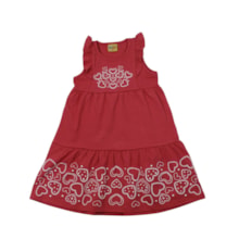 Vestido Cavado Estampado Corações 27051 - Rollu