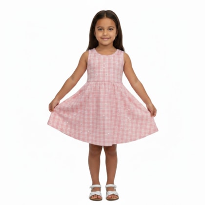 Vestido Cavado Estampado Corações 314657 - Rovitex