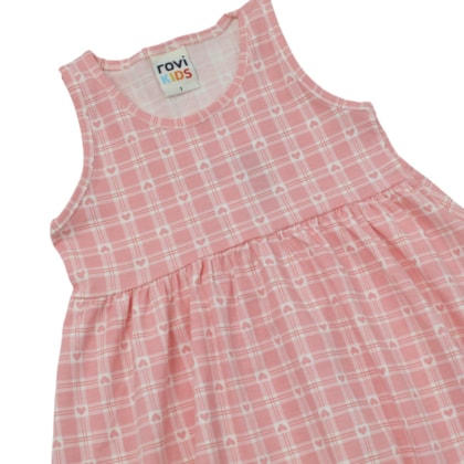 Vestido Cavado Estampado Corações 314657 - Rovitex
