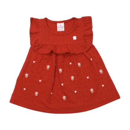 Vestido Cavado Estampado Flores 36679 - Brandili 