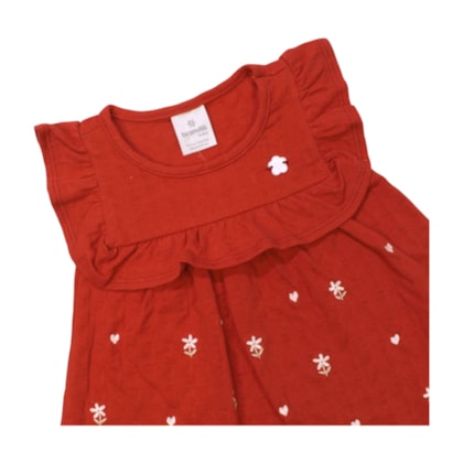 Vestido Cavado Estampado Flores 36679 - Brandili 