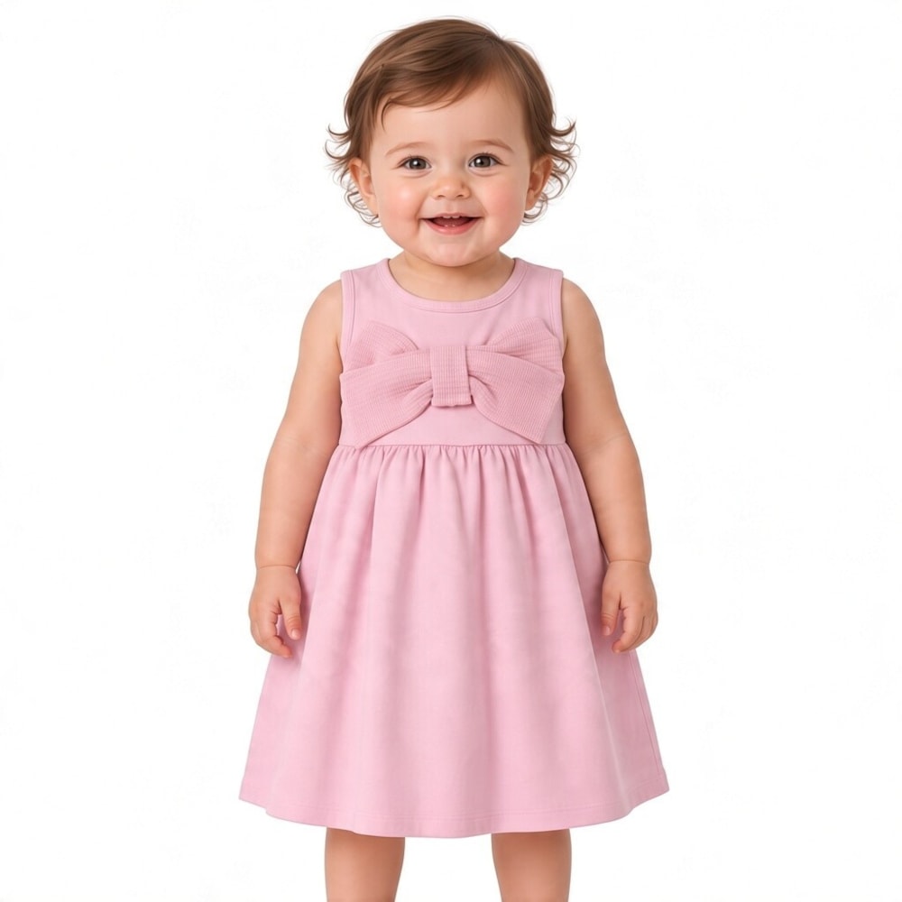 Vestido Cavado Liso com Laço 8541 - By Gus