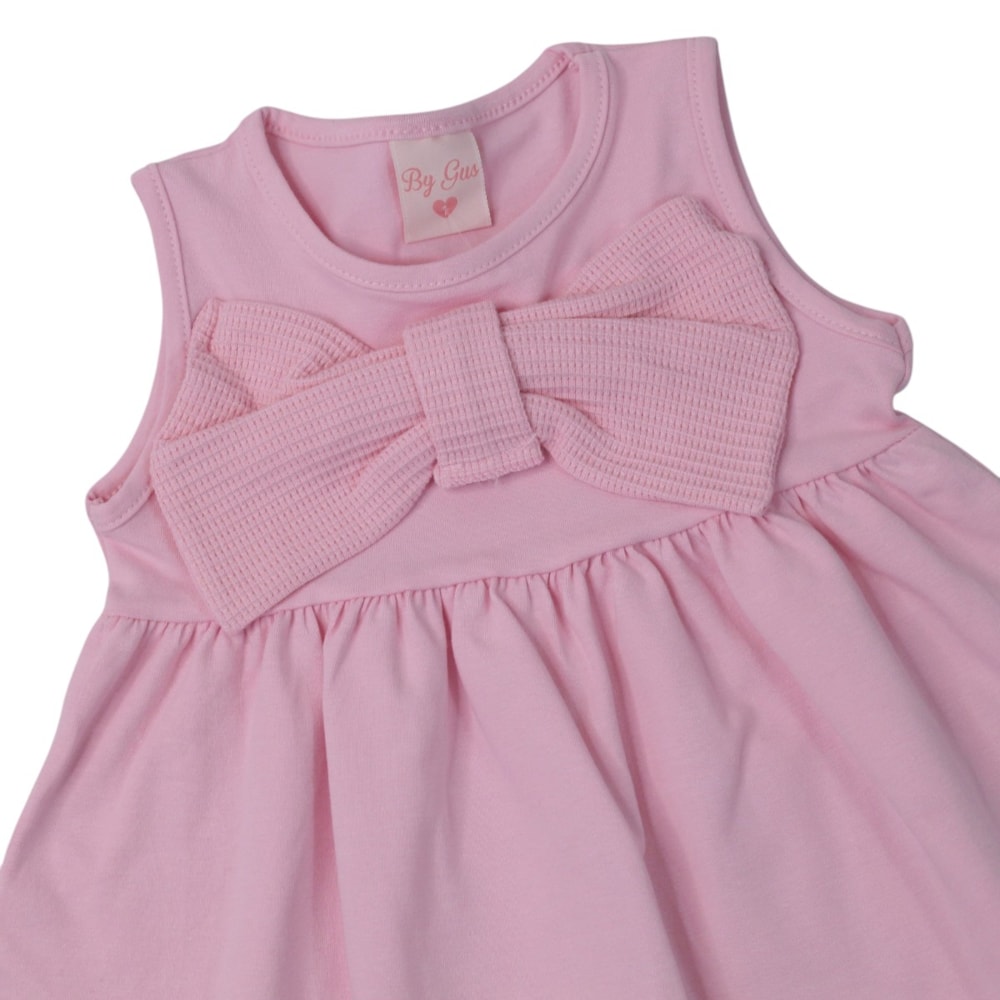Vestido Cavado Liso com Laço 8541 - By Gus