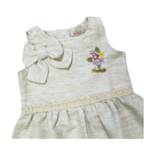 Vestido Cavado Tecido Flores Bordadas 21700A - Alekids