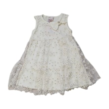 Vestido Cavado Tule Estampado Flores 2143 - Carol e Dani 