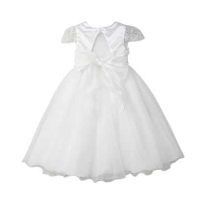 Vestido Cetim com Guipir H1186 - Heloisa 