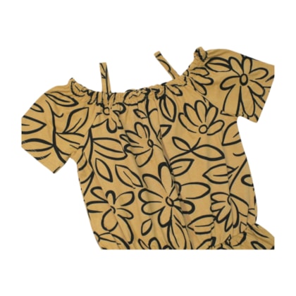 Vestido Ciganinha Estampado Flores 1001031 - Kyly 