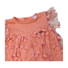 Vestido com Tule Flores 33013 - Iaze  