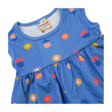 Vestido Curta Manga Flores  55710 - Brandili