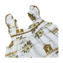 Vestido de Alça Estampa Barco 15328 - Milon