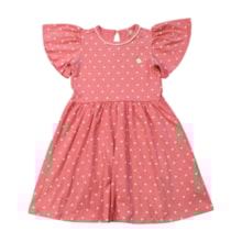 Vestido em Cotton Estampado Flores - 21629 - Glinny