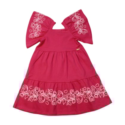 Vestido Estampa Corações 24186 - Rollu