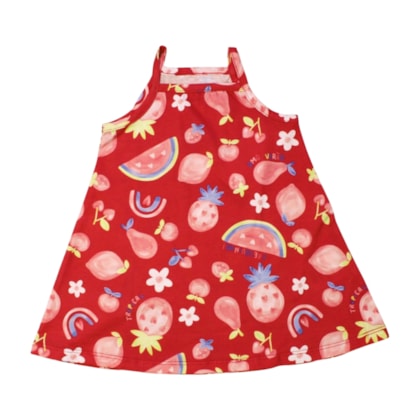 Vestido Estampa Frutas 26655 - Brandili  