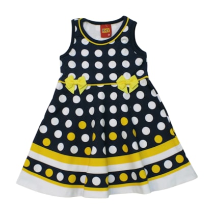 Vestido Estampado Bolas 1001006 - Kyly 