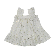 Vestido Estampado Borboletas com Brilho 37465 - Brandili Mundi