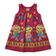 Vestido Estampado Cachorra 1001775 - Kyly