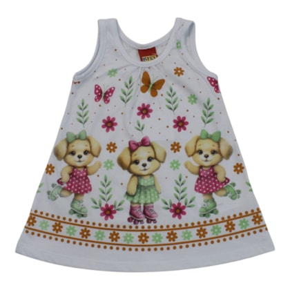 Vestido Estampado Cachorra 1001775 - Kyly