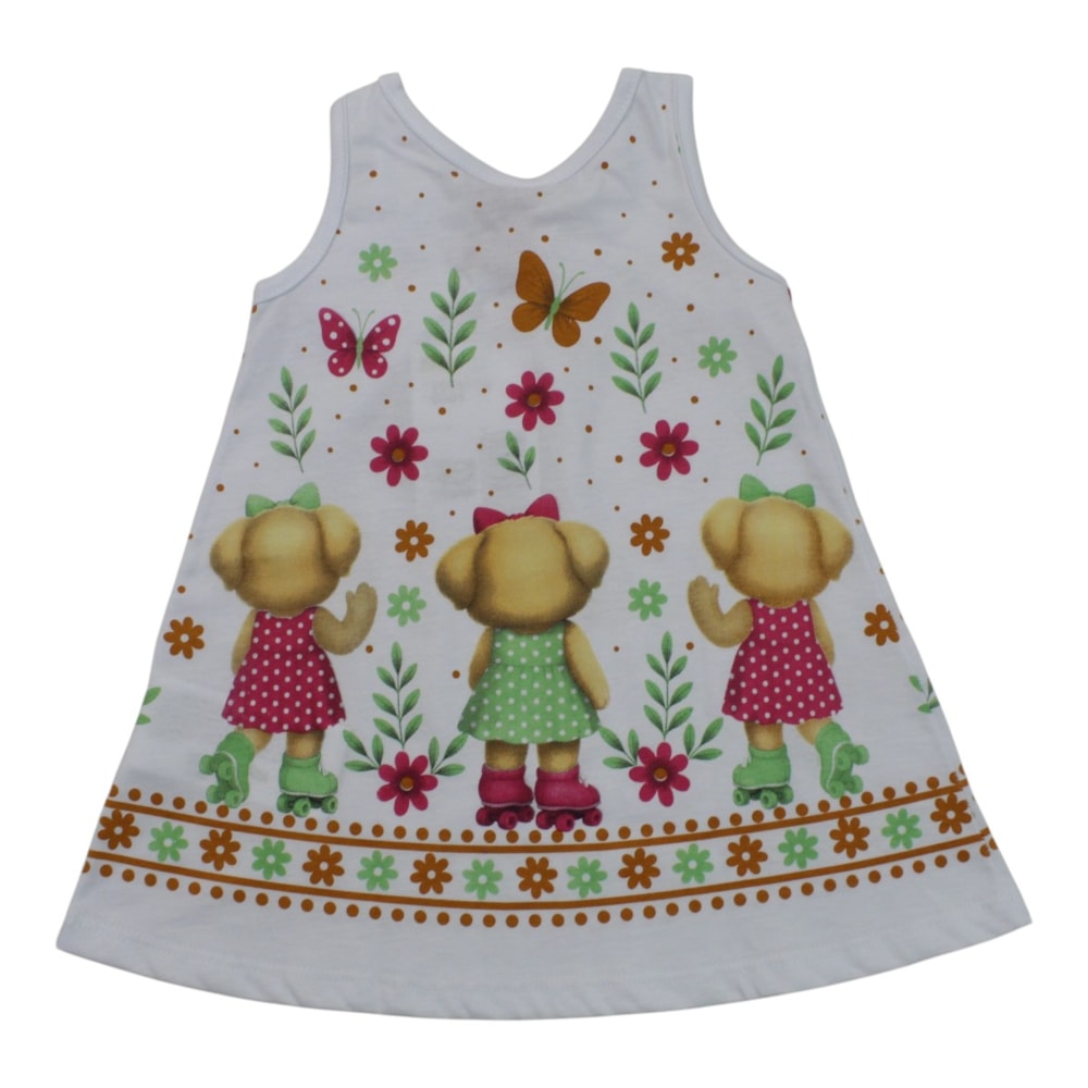 Vestido Estampado Cachorra 1001775 - Kyly
