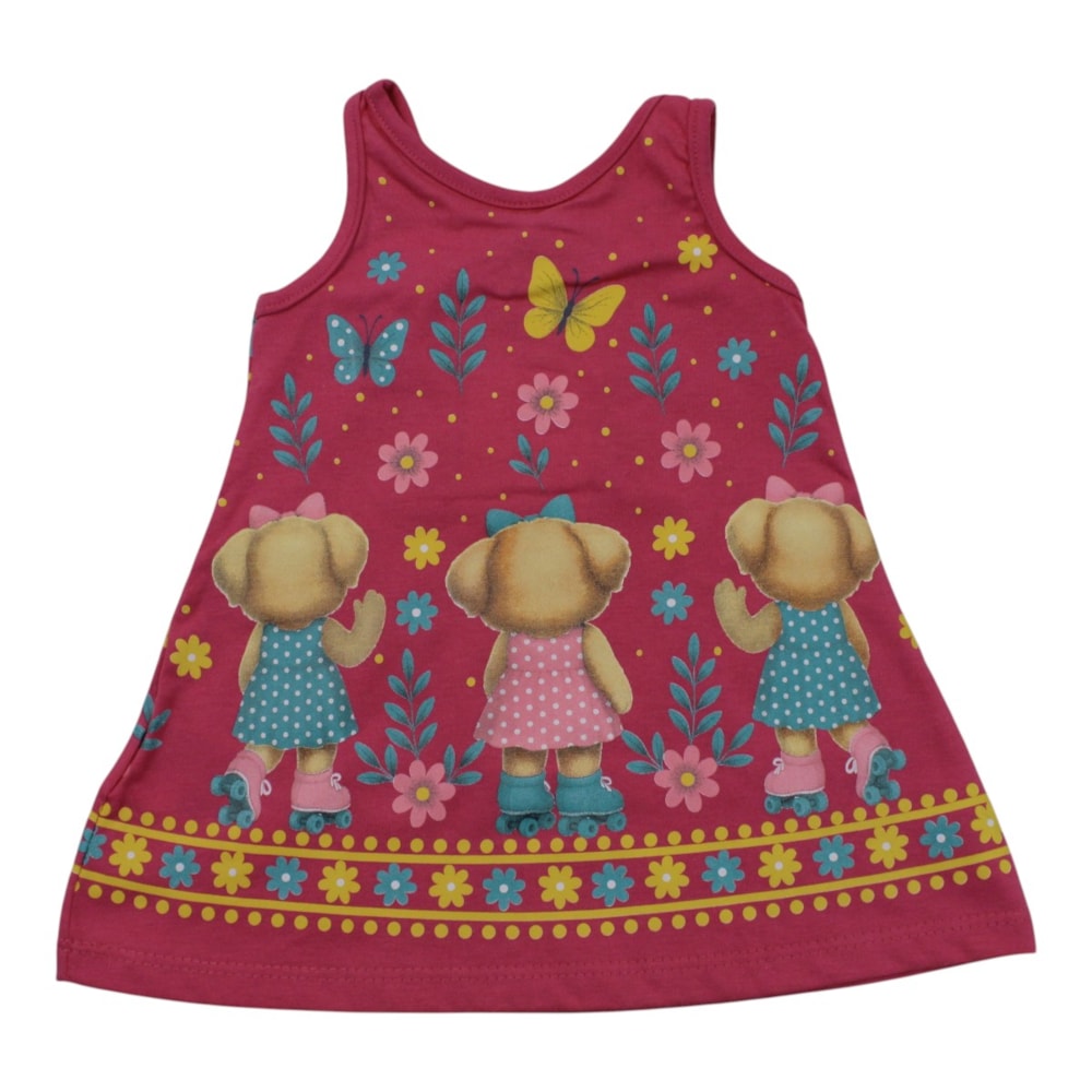 Vestido Estampado Cachorra 1001775 - Kyly