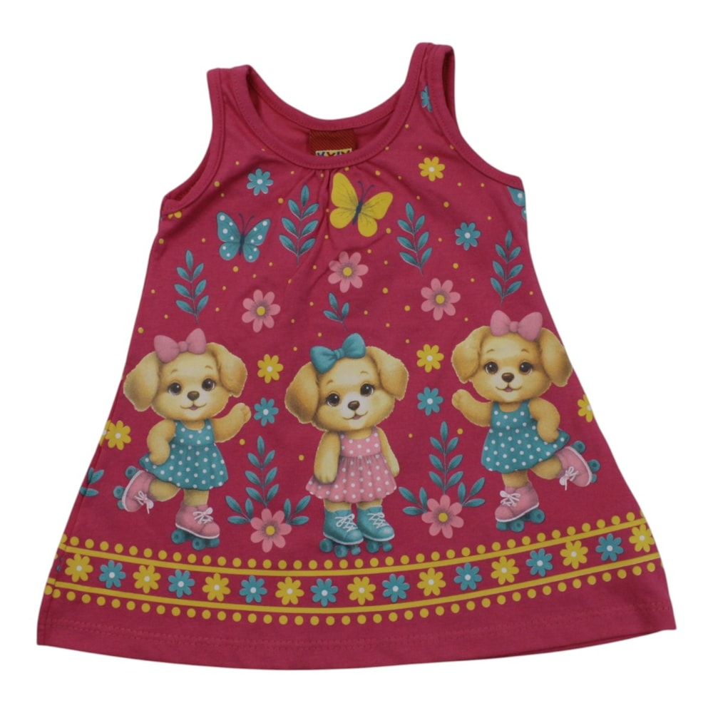 Vestido Estampado Cachorra 1001775 - Kyly