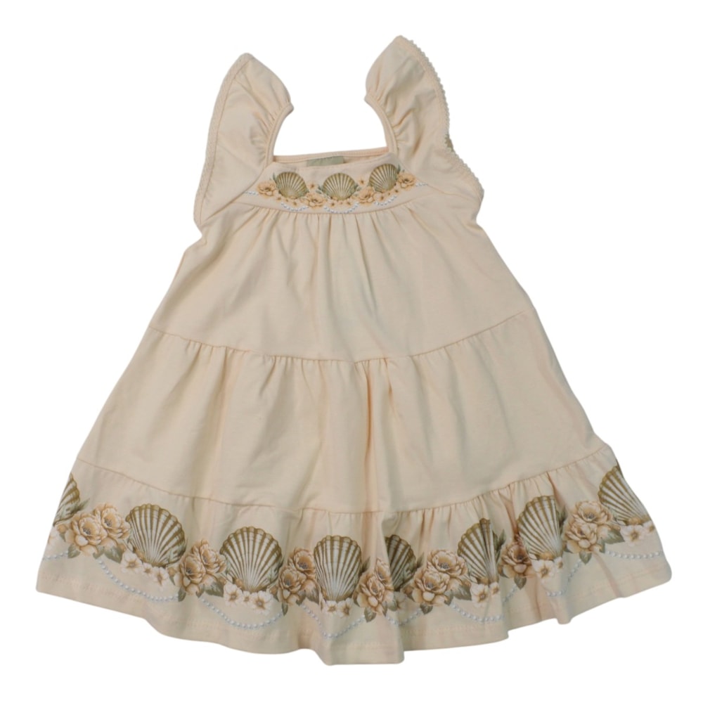 Vestido Estampado Conchas 2001996 - Milon