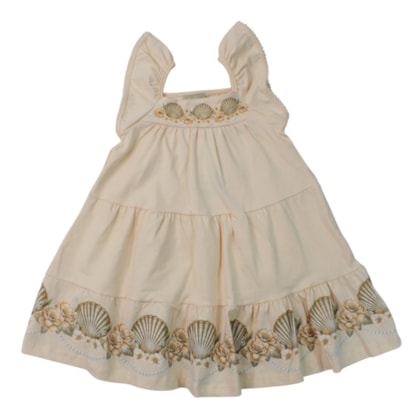 Vestido Estampado Conchas 2001996 - Milon