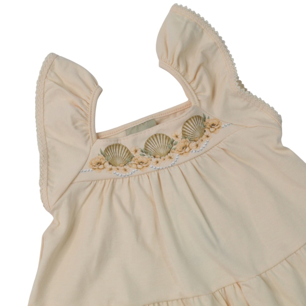Vestido Estampado Conchas 2001996 - Milon