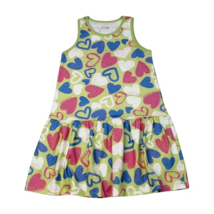 Vestido Estampado Corações 26671 - Brandili