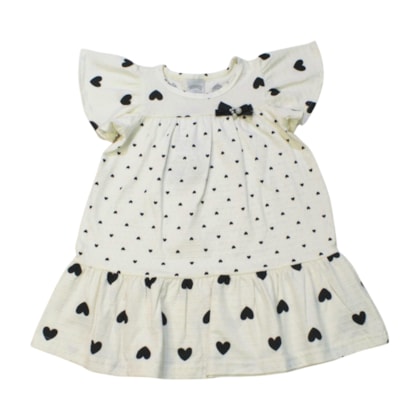 Vestido Estampado Corações A0139 - Alakazoo  