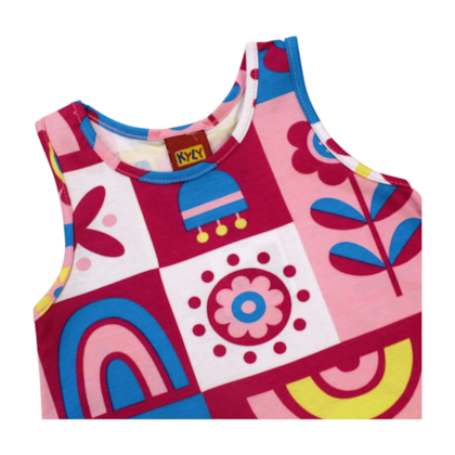 Vestido Estampado Flores 1001000 - Kyly