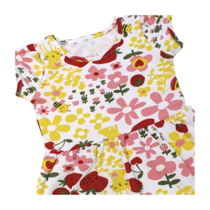 Vestido Estampado Flores 12820 - Boca Grande