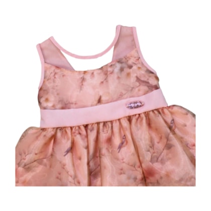 Vestido Estampado Flores 2379 - Mini Miss 