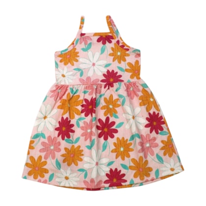 Vestido Estampado Flores 26668 - Brandili 