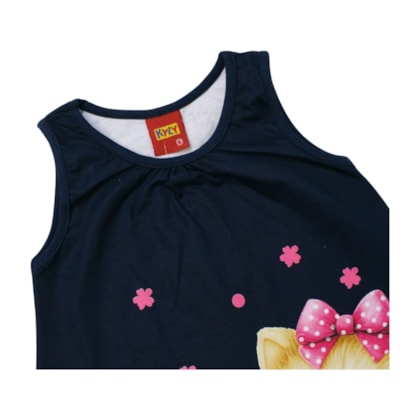 Vestido Estampado Gatinha 1000975 - Kyly 