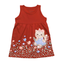 Vestido Estampado Gatinha 43132 - Kely Kety 